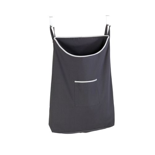 Panier à Linge à Suspendre Sur Porte Canguro - L. 52 X H. 81 Cm - Gris