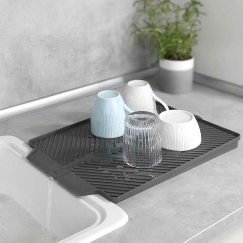 Tapis Égouttoir à Vaisselle Linea Gris