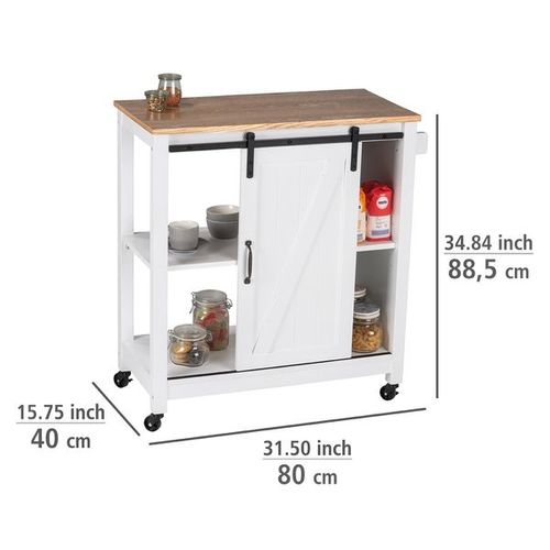 Desserte Cuisine À Roulette Wenko Style Maison De Campagne