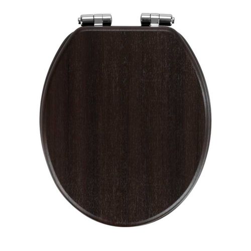 Abattant Wc "wenge" - Marron Foncé - P 37 X L 43 Cm