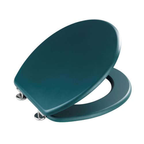 Abattant Wc En Bois "prima" - Vert - Taille Universelle