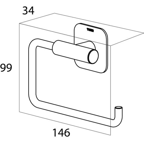 Porte-papier Toilette Colar Argenté 1314030946