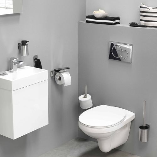 Porte-papier Toilette Colar Avec Étagère Chromé 1314230346