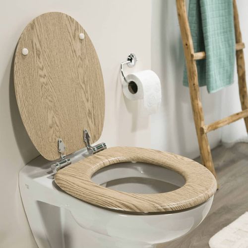Abattant Wc à Fermeture En Douceur Scaffold Mdf Marron 252022546