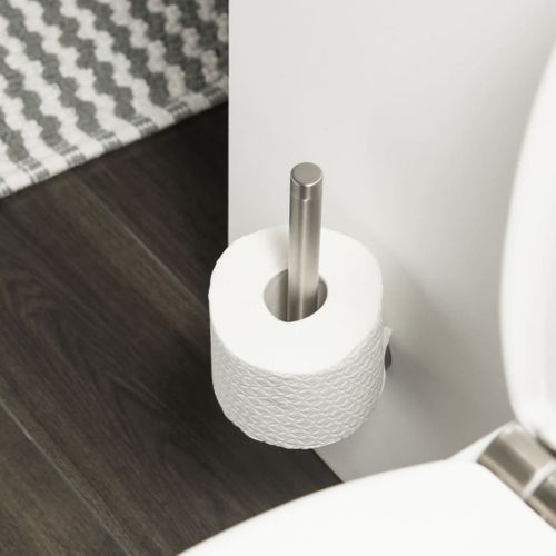 Porte-rouleau Papier Toilette De Rechange Boston Argenté