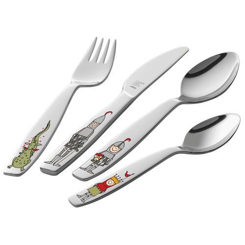 4-pcs, Couverts Pour Enfants, Argent