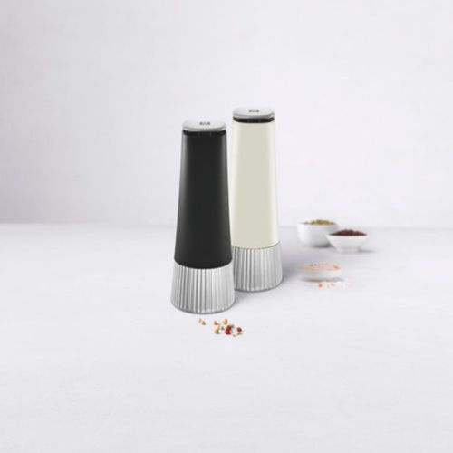 Set De Moulin à Épices 2 Pièces Ivoire-noir