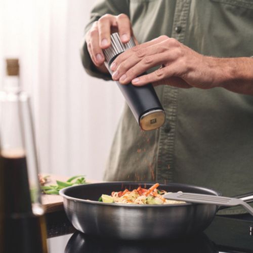 Set De Moulin à Épices 2 Pièces Ivoire-noir