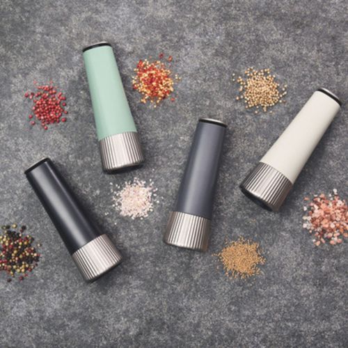 Set De Moulin à Épices 2 Pièces Ivoire-noir