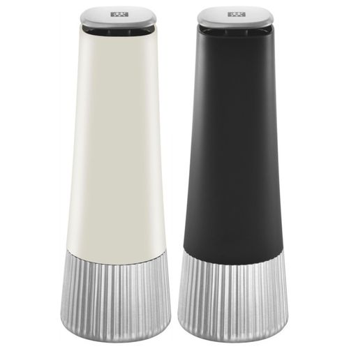 Set De Moulin à Épices 2 Pièces Ivoire-noir