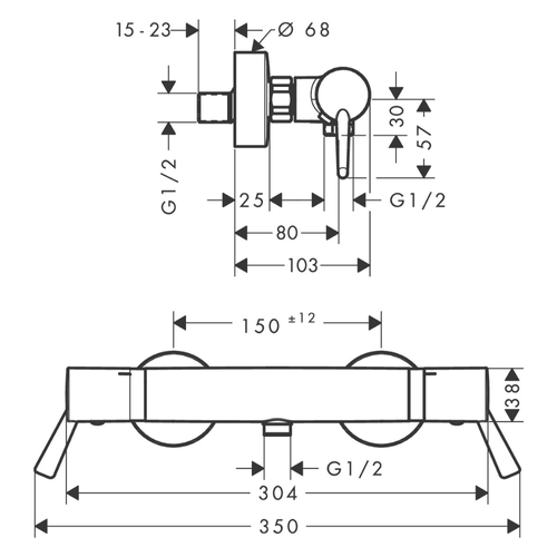 Mitigeur Douche Thermostatique Ecostat Comfort Care Chromé