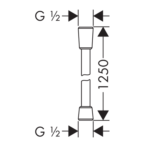 Flexible De Douche 1,25 M Hansgrohe Isiflex Bronze Brossé