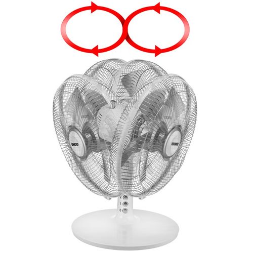 Ventilateur 86810 25 Cm Argent, Blanc