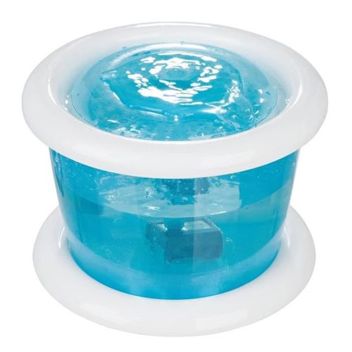 Distributeur Automatique D'eau Bubble Stream 3l - Bleu Et Blanc - Pour Chien