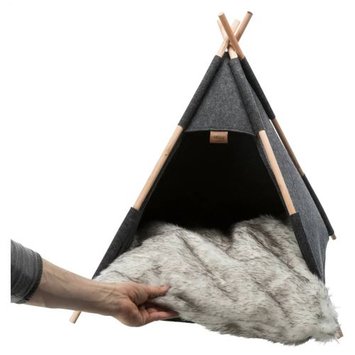 Abri Tipi - Feutre - 55 × 65 × 55 Cm - Anthracite