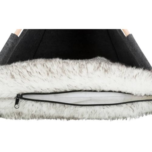 Abri Tipi - Feutre - 55 × 65 × 55 Cm - Anthracite