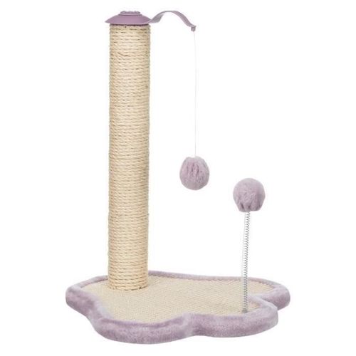 Patte Griffoir Trixie Junior - Avec Poteau - 50 Cm - Natural Et Mauve