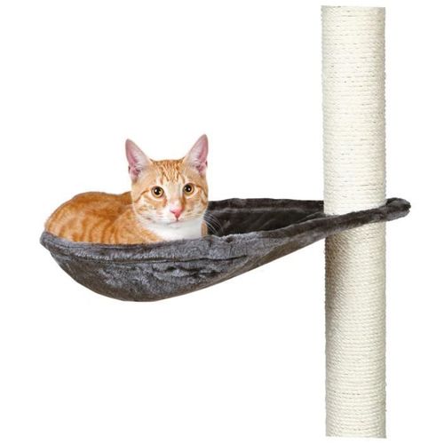 Hamac - Nid XL Pour Griffoir Pour Chat Gris Platinium Peluche Ø 40 Cm