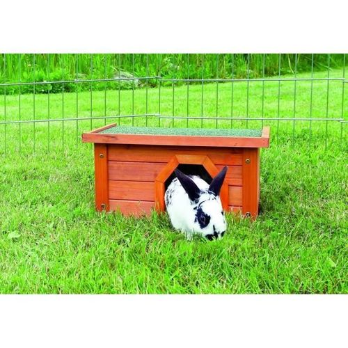 Habitat Pour Petits Animaux - Natura - Pin Verni - Extérieur - Lapin - Adulte - Rongeur