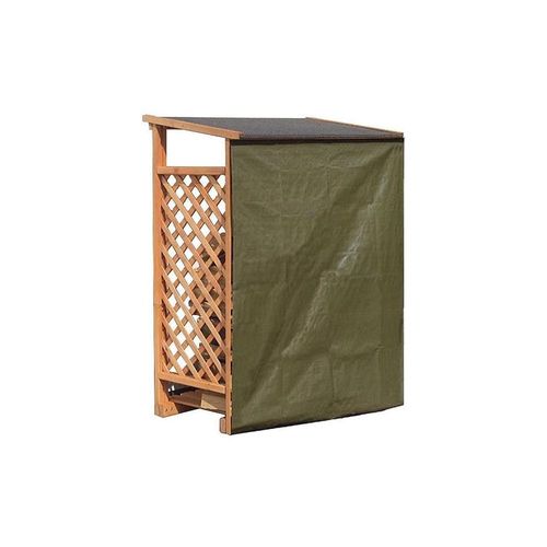 Abri Bûches En Bois Coloris Miel Simple