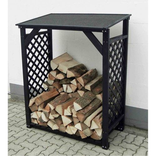 Bûcher Treillis En Bois Black Edition Simple