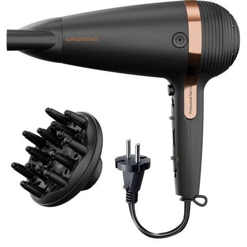 Sèche-cheveux Cordon Rétractable - 2100w - Fonction Ionique - 2 Vitesses - 3 Températures - Hd7081