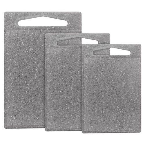 Ensemble 3 Planches à Découper Aspect Granit Gris  C-sb4012k-gry