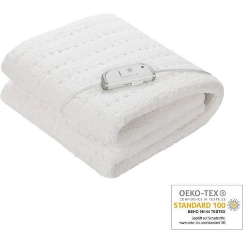 Surmatelas Chauffant Extra Moelleux En Polaire - Hu 672 - Chauffe-lit - 4 Reglages - 3 Minuteries