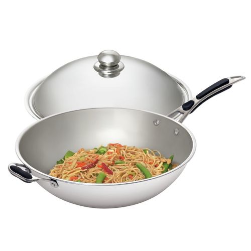 Sauteuse Wok Inox D.36 Cm Pour Induction Iw35 -