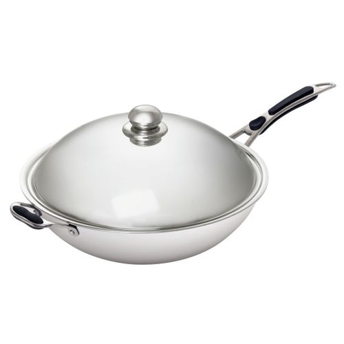 Sauteuse Wok Inox D.36 Cm Pour Induction Iw35 -