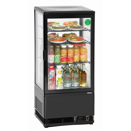 Mini Frigo Vitrine à Poser - Noire 78 L-