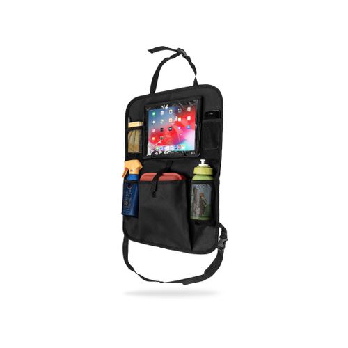 Organisateur Voiture Bébé Avec Compartiment Tablette / Protège Siège Auto Universelle - Noir