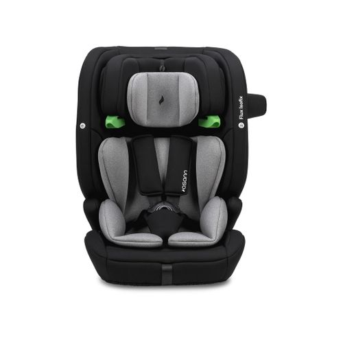 Siège Auto Enfant Flux Isofix I-size Top-tether - 76-150cm - 15 Mois /12 Ans - Groupe 2/3 - Gris
