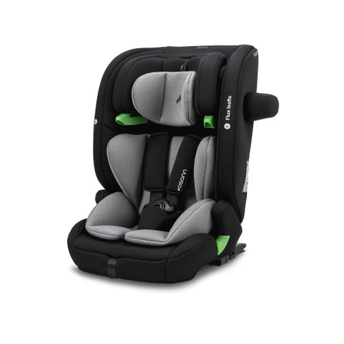 Siège Auto Enfant Flux Isofix I-size Top-tether - 76-150cm - 15 Mois /12 Ans - Groupe 2/3 - Gris