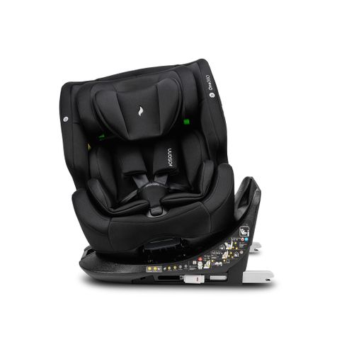 Siège Auto Bébé/enfant One360 Rotatif Isofix - 40-150 Cm - 0 à 12 Ans - Groupe 1/2/3 - Noir
