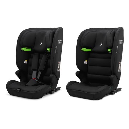 Siège Auto Enfant Lupo Isofix I-size - 76-150 Cm - 15 Mois à 12 Ans - Groupe 1/2/3 - Noir