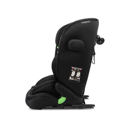 Siège Auto Enfant Flux Isofix Ext I-size Top-tether - 76-150cm - 15 Mois/12 Ans - Groupe 2/3 - Noir
