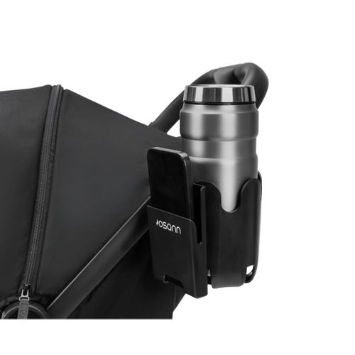 Support Gobelet/téléphone Pour Poussette - Noir