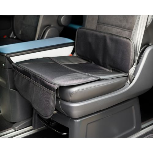Protège Siège Voitre Bébé/enfant Mini Compatible Isofix Avec Filet - 77 X 45 X 1 Cm - Noir