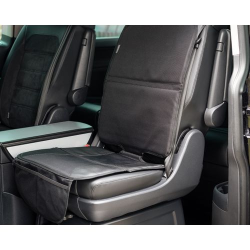 Protège Siège Voitre Bébé/enfant Maxi Avec Compartiment Filet - 117 X 45 X 1 Cm - Noir