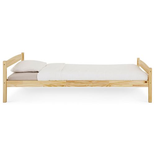 Lit En Pin Boris, 90 X 200 Cm, Vernis Naturel