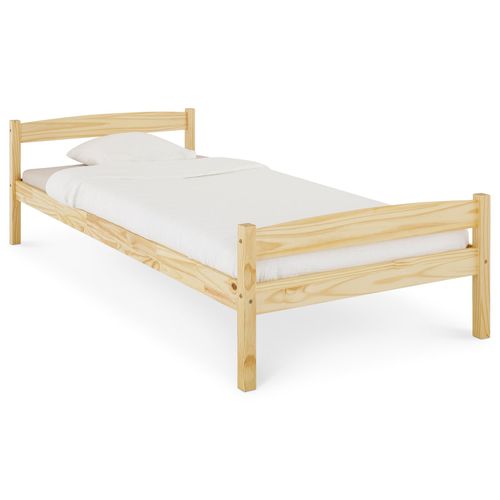 Lit En Pin Boris, 90 X 200 Cm, Vernis Naturel