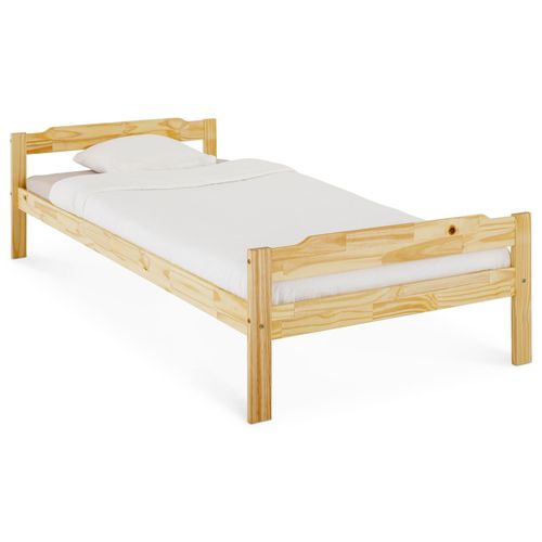 Lit En Pin Moritz, 90 X 200 Cm, Vernis Naturel
