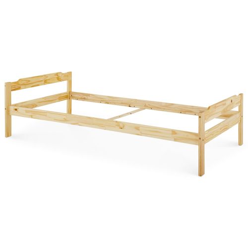 Lit En Pin Moritz, 90 X 200 Cm, Vernis Naturel