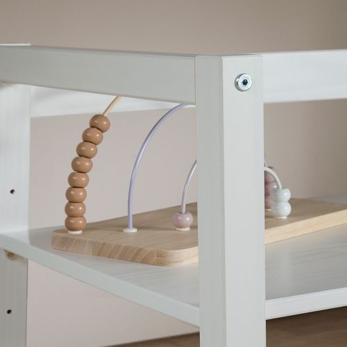 Bureau Enfant Suza Réglable En Hauteur En Pin - Blanc