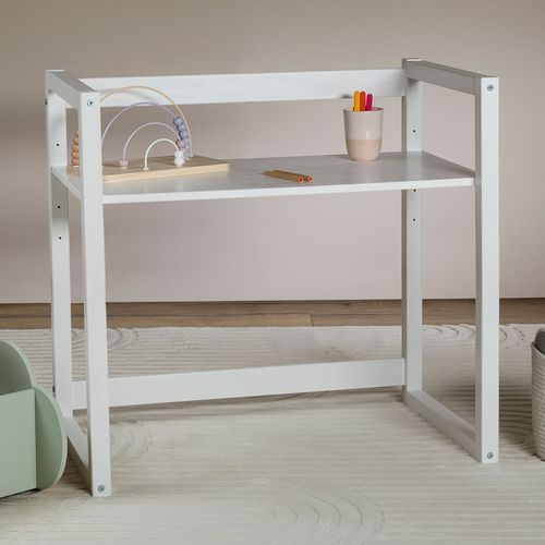Bureau Enfant Suza Réglable En Hauteur En Pin - Blanc