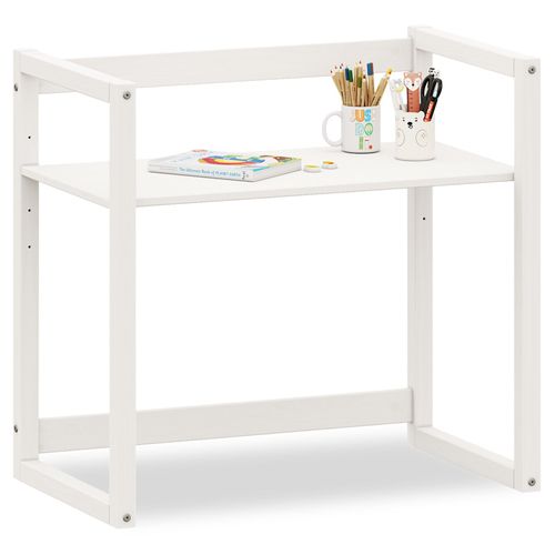 Bureau Enfant Suza Réglable En Hauteur En Pin - Blanc