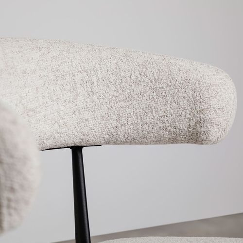 Fauteuil De Salon Manao Design En Tissu Chenille - Beige
