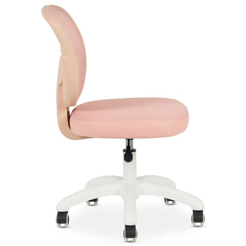Chaise De Bureau Enfant Mayla Réglable En Tissu Mesh - Rose
