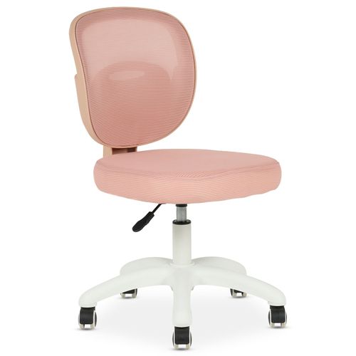 Chaise De Bureau Enfant Mayla Réglable En Tissu Mesh - Rose